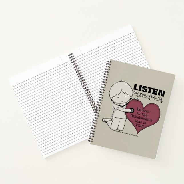 Carnet Écoutez votre coeur (Intérieur)