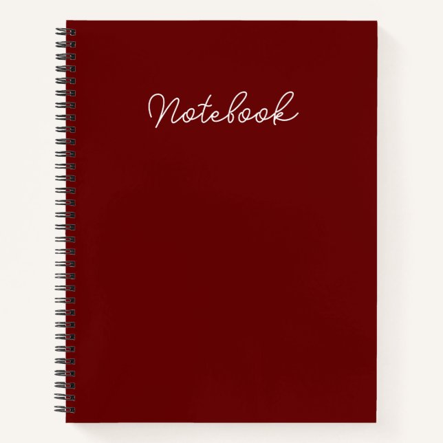 Carnet Écrire avec distinction : Marque 8,5 po x 11 po (Devant)
