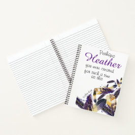 Carnet Écriture chrétienne personnalisée