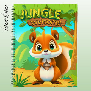Carnet Écureuil unique caractère de safari faunique🐿