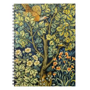 Carnet Écureuil Vintage de Morris et Motif de fleurs
