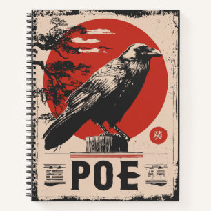 Carnet Edgar Allan Poe Raven Design de littérature gothiq