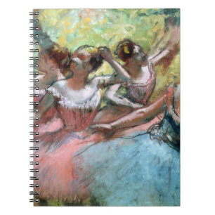 Carnet Edgar Degas   quatre ballerines sur l'étape