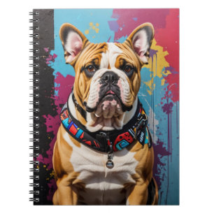 Carnet Edgy Bulldog Grunge Arrière - plan