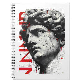 Carnet Edgy David Bust Modern Street Art