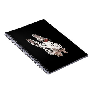 Carnet Edgy, illustration artistique de lapin - Art uniqu