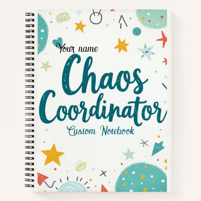 Carnet Editable Chaos Organizer School (Devant)