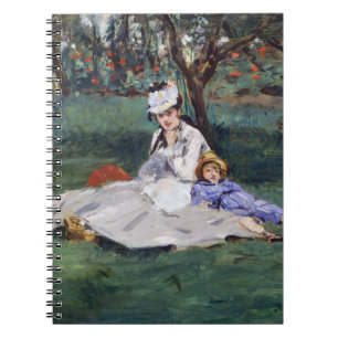 Carnet Edouard Manet - La famille Monet dans son jardin