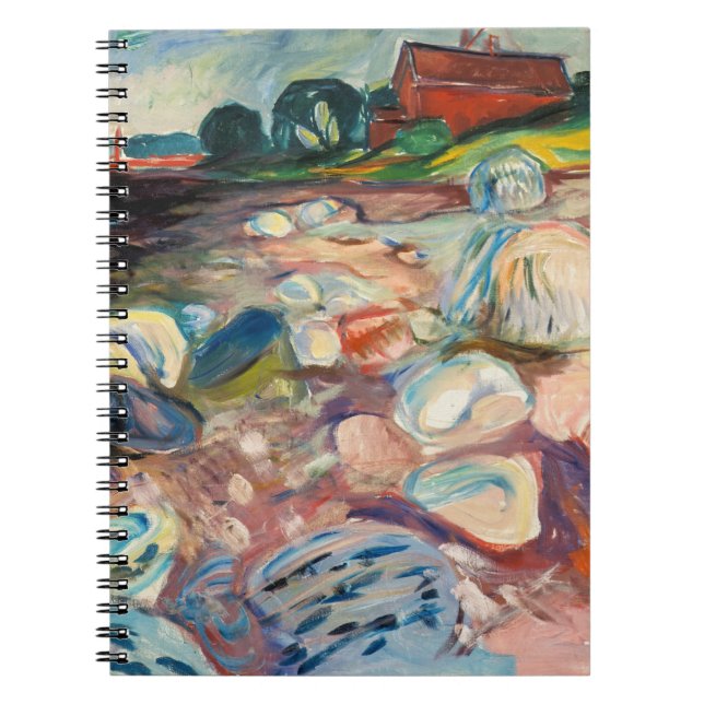 Carnet Edvard Munch - Rive avec Maison Rouge (Devant)