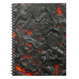 Carnet effet arrière - plan de lave volcanique