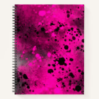 Effet de taches de peinture rose et noir