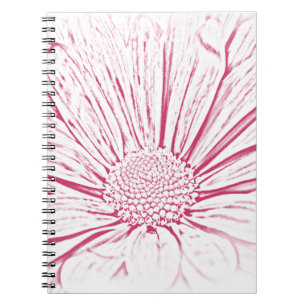 Carnet Effet Fleur Rose Daisy