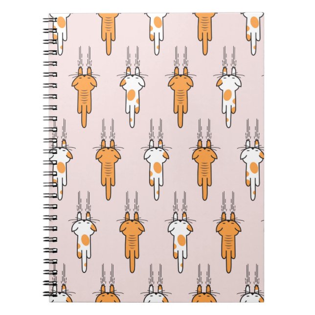 Carnet Égratignure de chat sans couture motif (Devant)