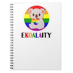 Carnet Ekoalaty Equality Gay Koala Bear Funny LGBT Rainbo