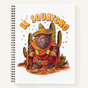 Carnet El Squatcho Bigfoot avec Maraca, Sombrero et Ponc