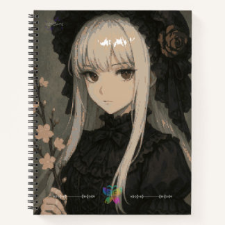 Carnet Élégance de la Demoiselle Fleur de Minuit Premium