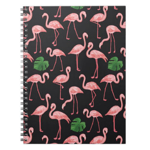 Carnet Élégance Flamant rose : Fusion Monstera Vintage.