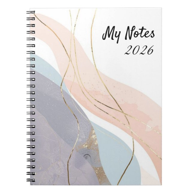 Carnet Elegant Abstract Gold Foil Professional Notebook (Devant)