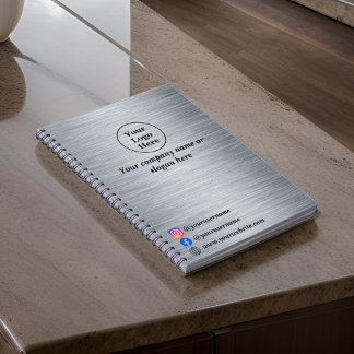 Carnet Élégant argent métallique