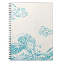 Carnet élégant avec esthétique marine élégant
