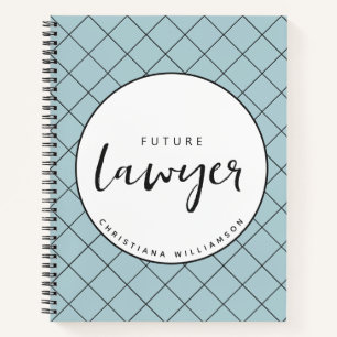 Carnet Elégant Avocat du Futur Chèque Motif Personnalisé