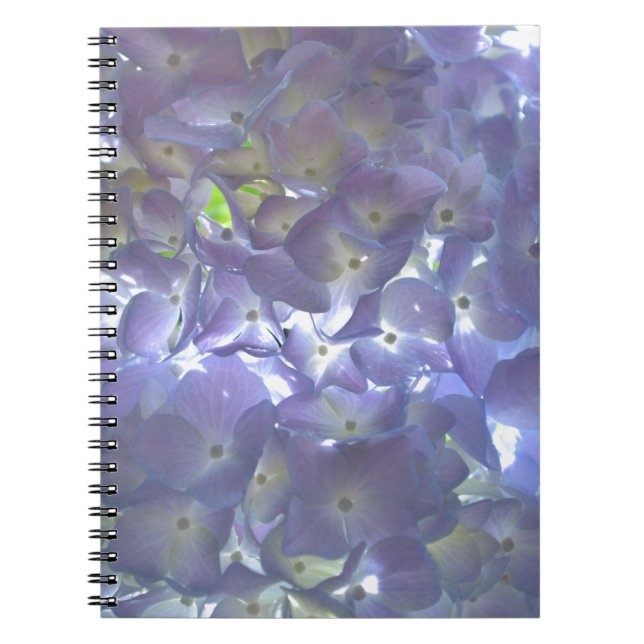Carnet Élégant boho poussiéreux floral violet clair fleur (Devant)