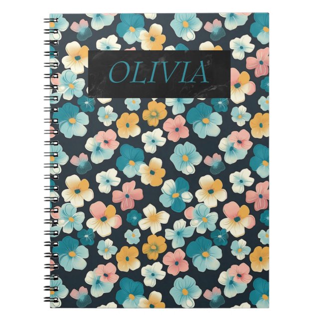 Carnet Elégant Cottagecore Floral Dons (Devant)