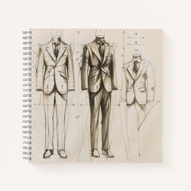 Carnet Elégant croquis de mode (Devant)