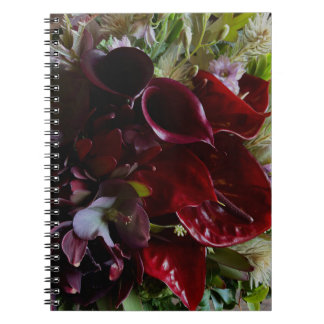 Carnet Elegant Deep Moody Burgundy Calla Lily Notebook