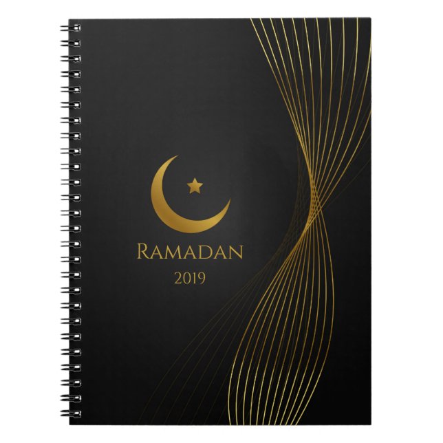 Carnet élégant d'organisateur de Ramadan (Devant)