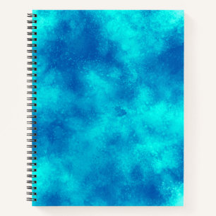 Carnet Elégant effet nuage Storm motif bleu