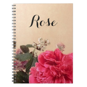 Carnet Élégant floral personnalisé
