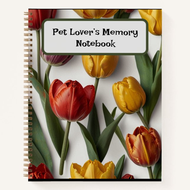 Carnet elegant floral Spiral Notebook (Devant)