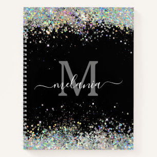 Carnet Élégant Holographique Parties scintillant étincela