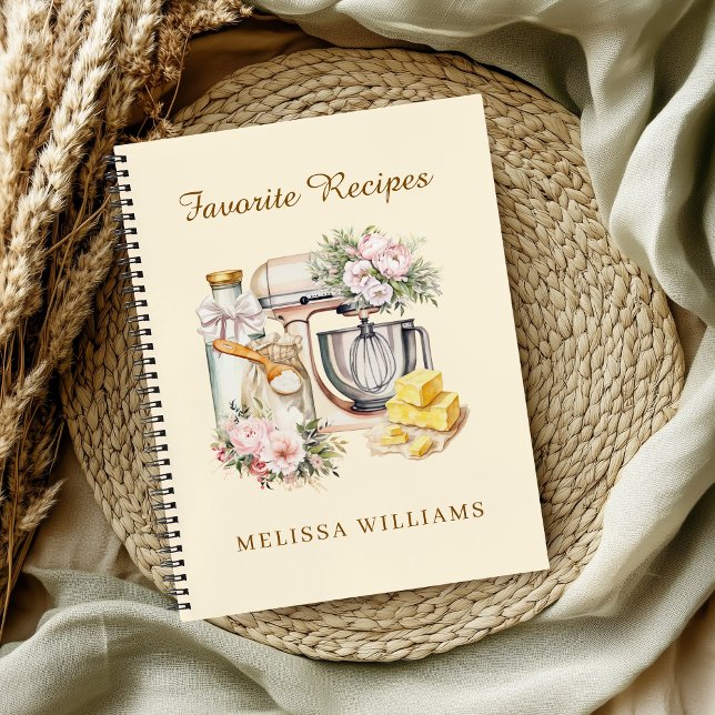 Carnet Élégant mélange de soie et Cuisine florale Recette (Créateur téléchargé)