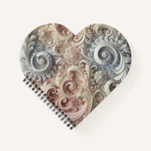 Carnet Élégant Motif de dentelle Pastel Gradient
