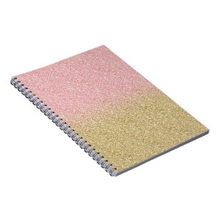 Carnet Élégant or et Rose Parties scintillant or étincell
