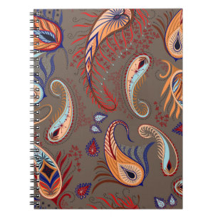 Carnet Elegant Paisley Imprimer : Motif Vintage