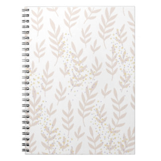 Carnet Elégant rêve floral : Motif feuillu délicieux