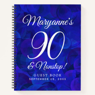 Carnet Elégant Royal Blue 90 et fête d'anniversaire sans