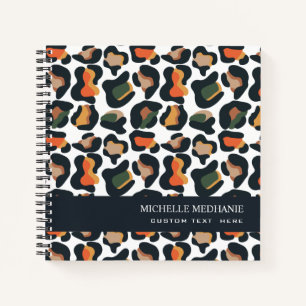 Carnet Elégant Safari Animal Skin Leopard spot MONOGRAM