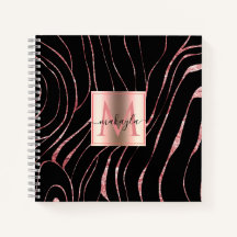 Élégant tigre or Rose rayé noir