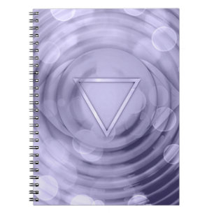 Carnet Élégant Violet Couronne Chakra Spirituel Zen