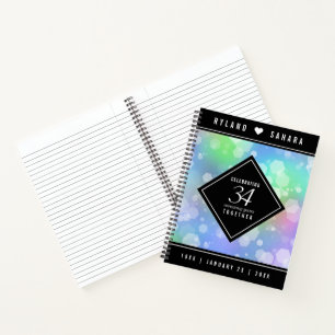 Carnet Élégante 34e anniversaire du Mariage Opal