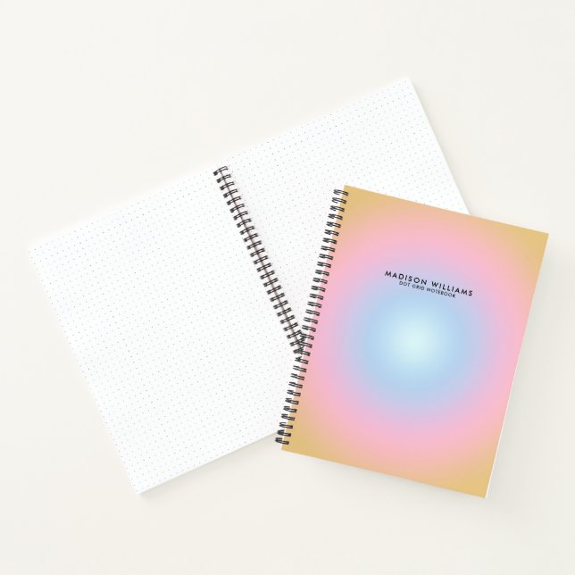 Carnet Élégante grille numérique minimaliste moderne (Intérieur)