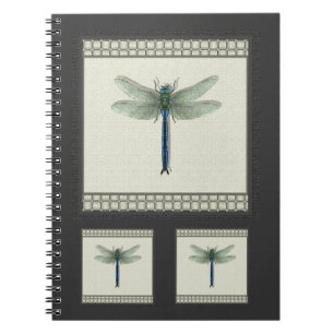 Carnet Élégante libellule bleue