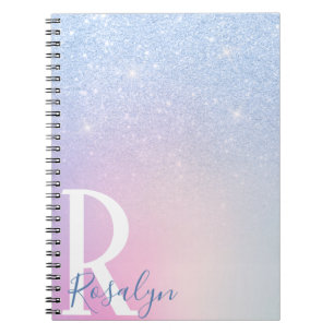 Carnet Elégante parties scintillant bleue sombre et moder