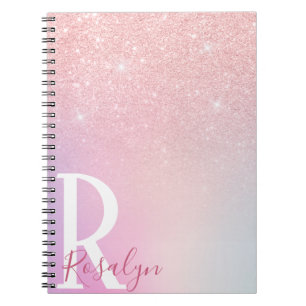 Carnet Élégante parties scintillant d'or rose cinglé m
