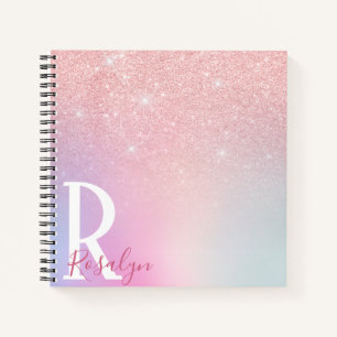 Carnet Elégante parties scintillant moderne cinglé rose