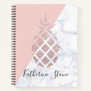 Carnet Elégante parties scintillant rose en or blanc mar